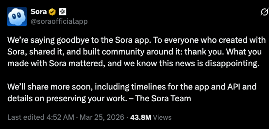 OpenAI 關閉 Sora | Apple Siri 要變 ChatGPT?
