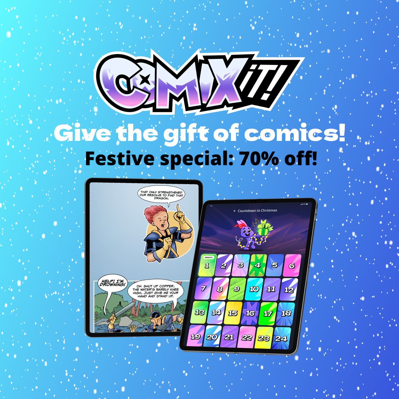 Comixit! is LIVE. Meet your new favourite Advent Calendar 👀🎄