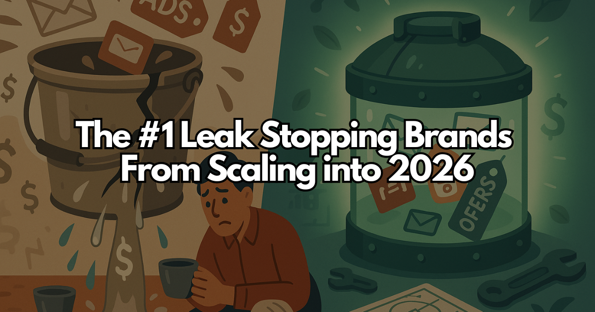 The #1 leak stopping brands from scaling into 2026