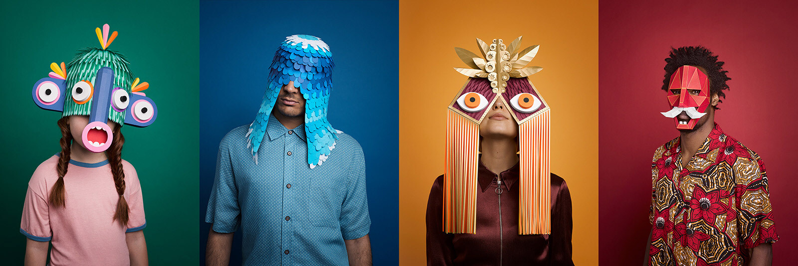 Extravagant Masks for Grec Festival of Barcelona