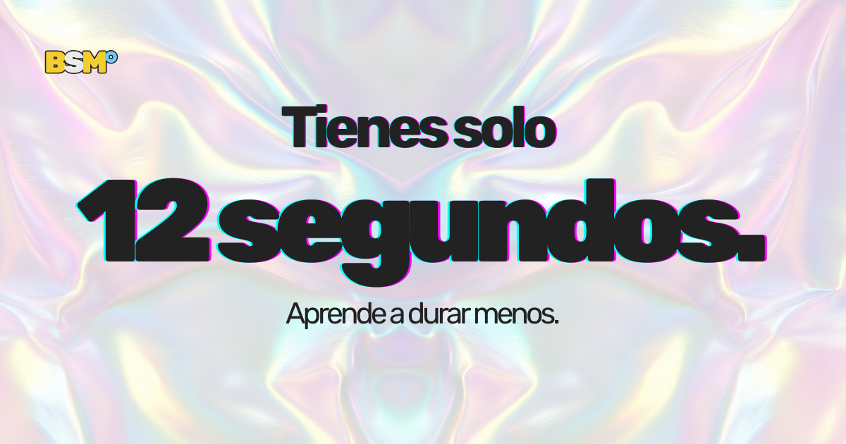 Tienes solo 12 segundos.