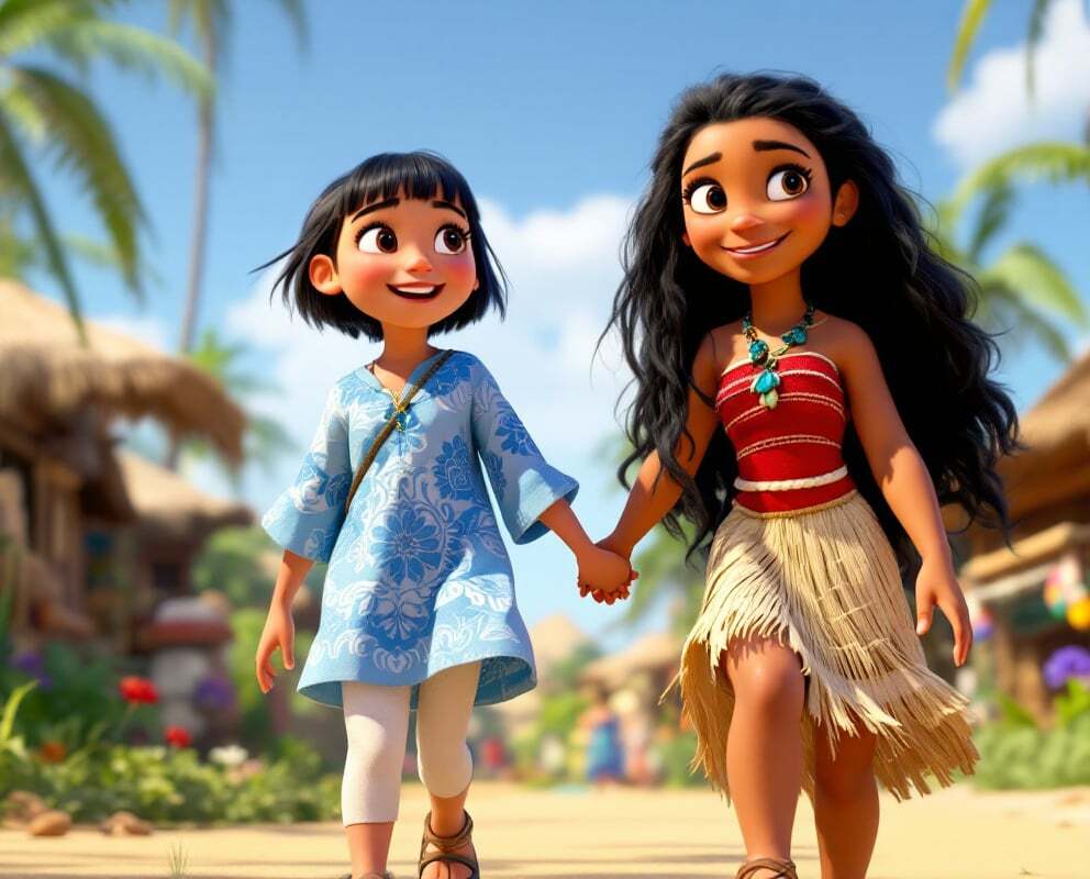 Today's Story: Lily's Polynesian Adventure 🌺 with Moana!