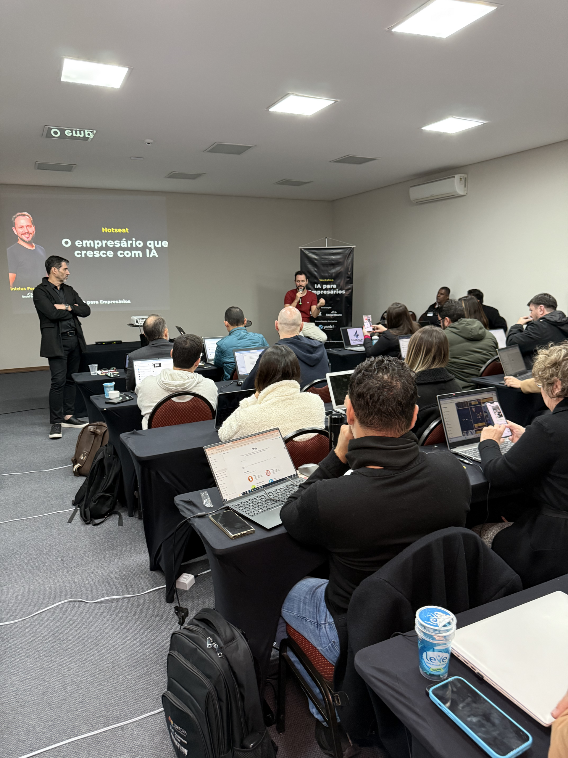 Hoje acontece o Workshop de IA para Empresários e Líderes