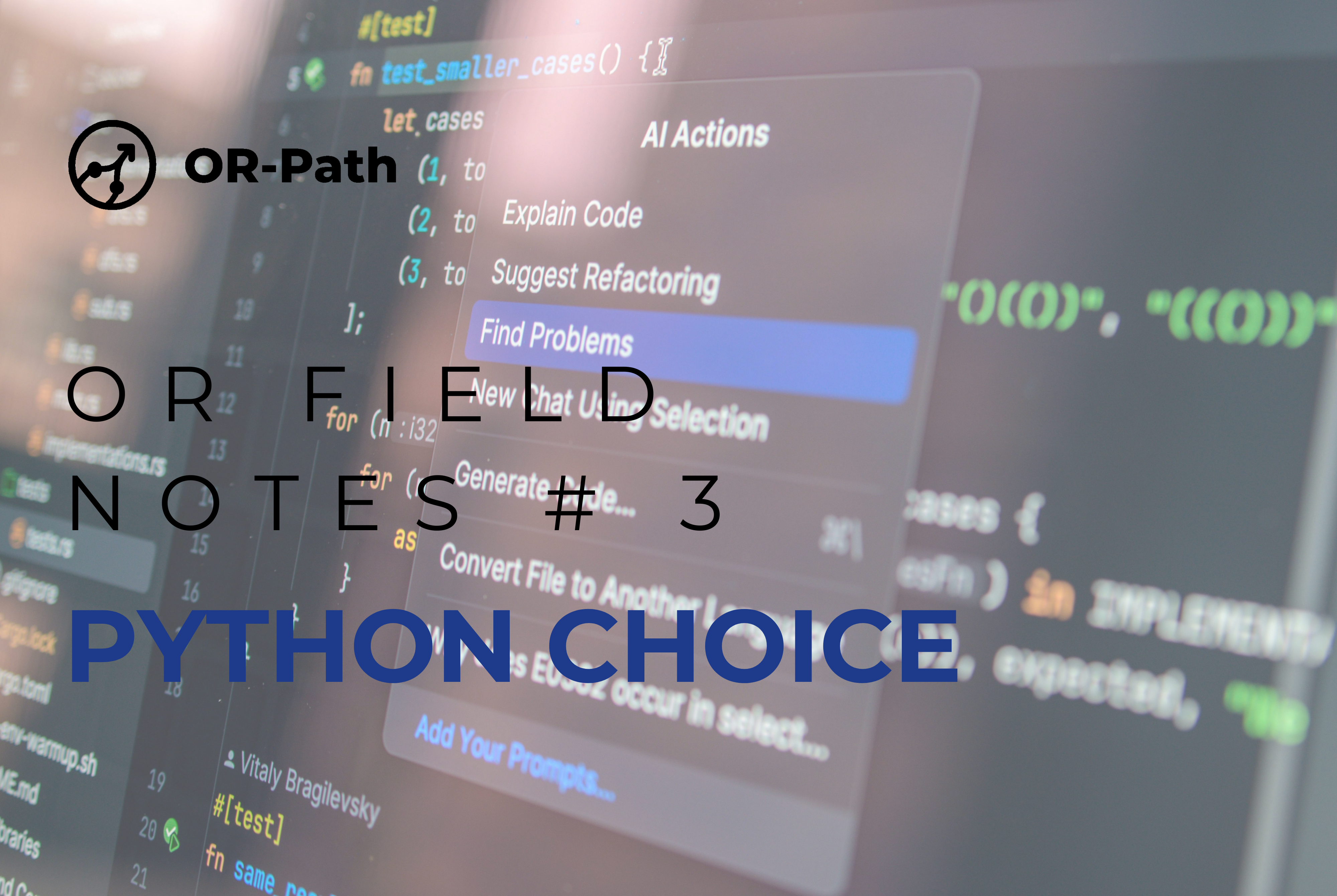 OR-Path – OR Field Notes #3