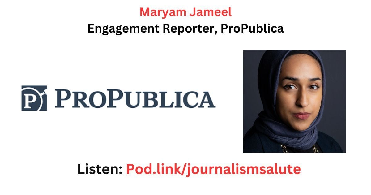 Maryam Jameel Is Observant Of How Sources Respond To Her