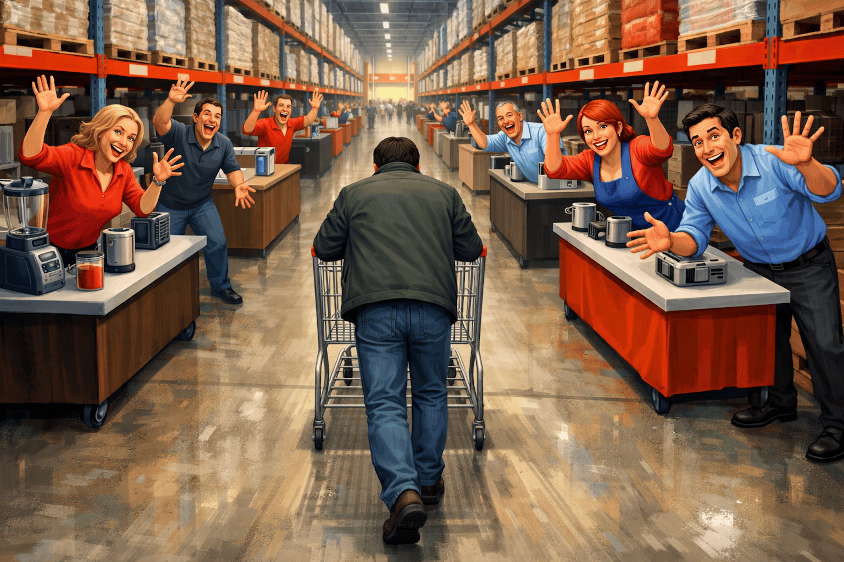 What Walking Through Costco Taught Me About Getting Ignored on Sales Calls