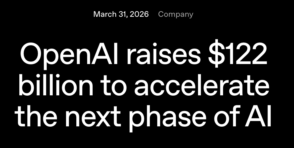 OpenAI assembles a $122 billion war chest