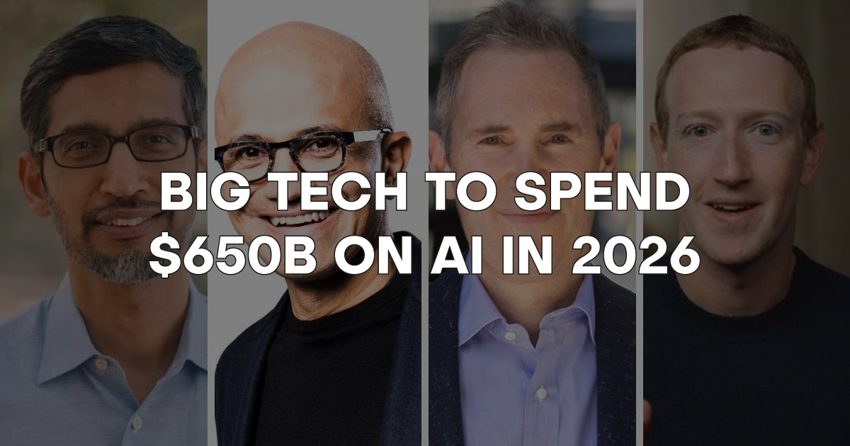🚨 Big Tech to spend $650B on AI in 2026