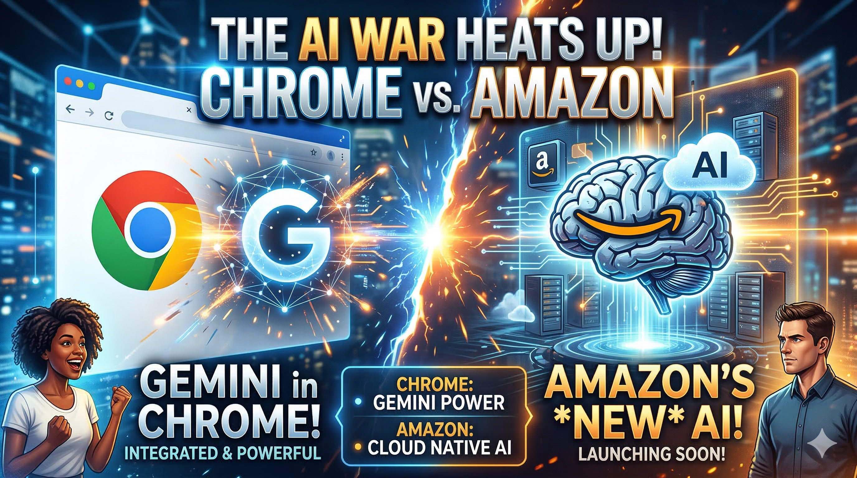 Gemini is Included in Chrome - Amazon Launching it's Own AI