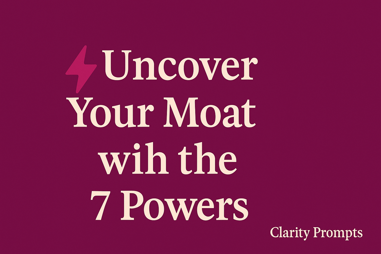 Issue #16 — 7 Powers