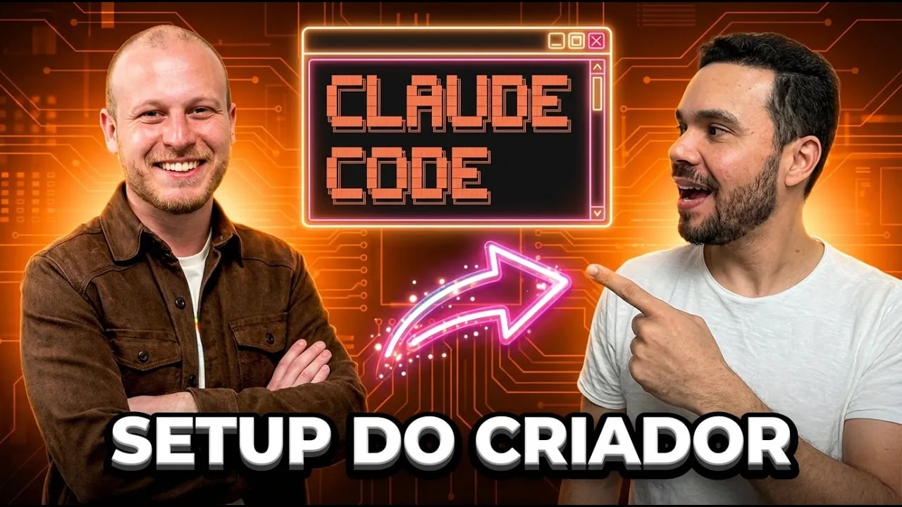Testei o setup do criador do Claude Code - Produtividade 3x maior 