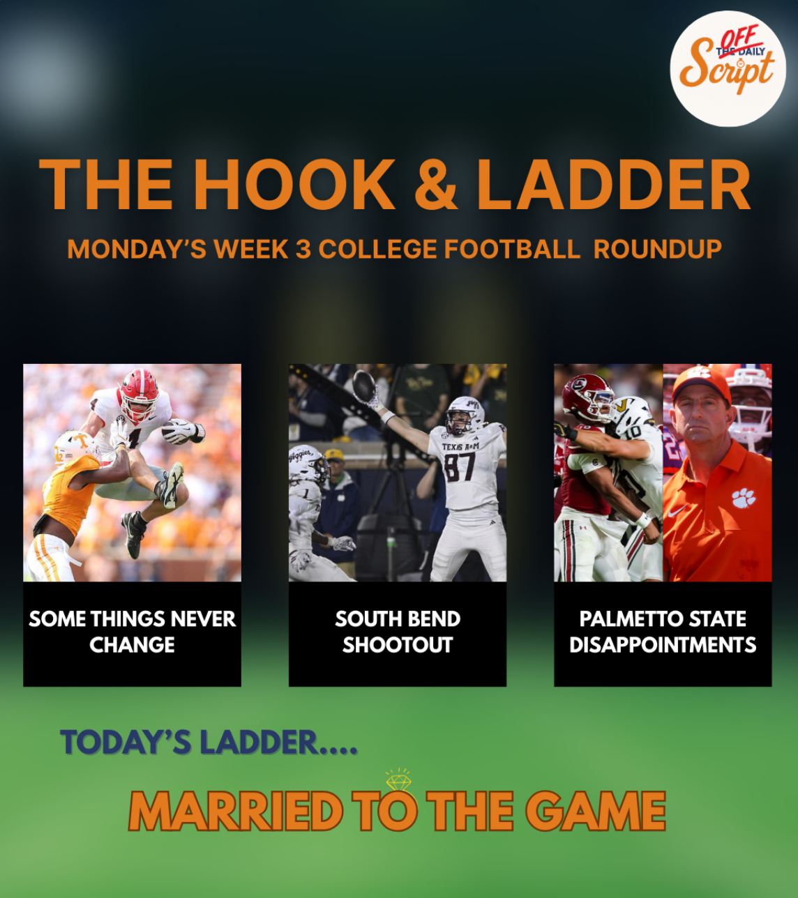 The Hook & Ladder: Week 3