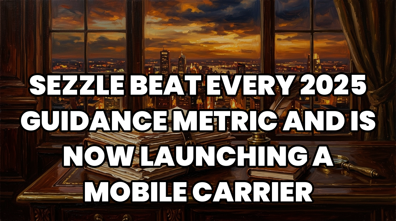Sezzle Beat Every 2025 Guidance Metric and Is Now Launching a Mobile Carrier