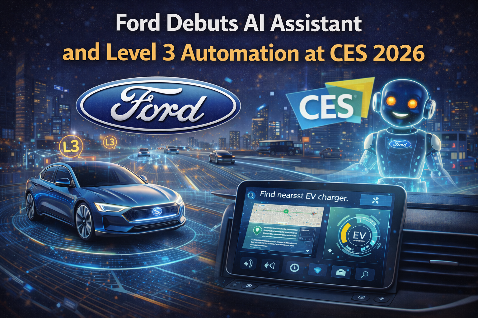 Ford Debuts AI Assistant and Level 3 Automation at CES 2026