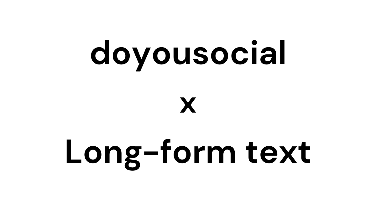 Is the long-form text the new video?