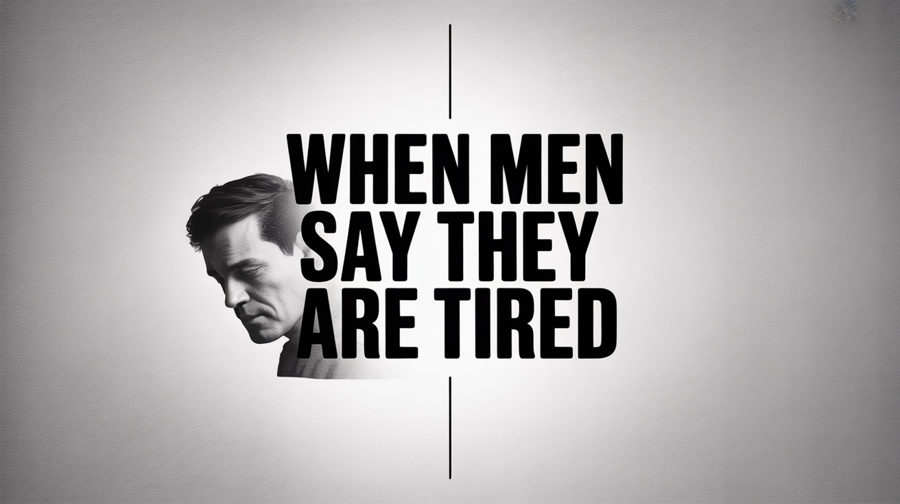 Issue #13: When Men Say They Are Tired