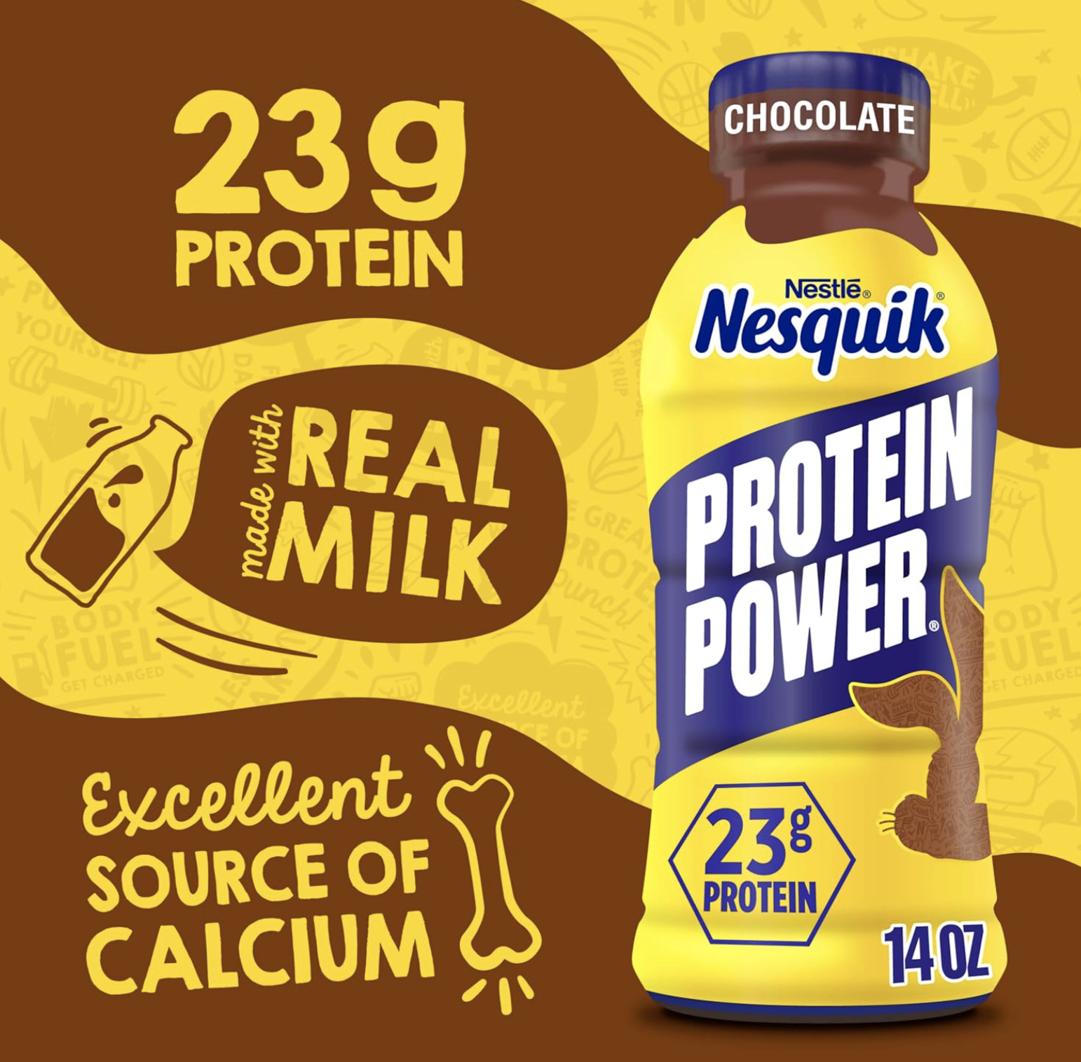 Nesquik Protein Power Milk Brings 23g Protein to the Classic Chocolate Milk Lane