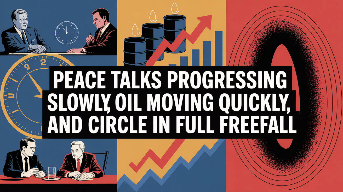Peace Talks Progressing Slowly, Oil Moving Quickly, and Circle in Full Freefall