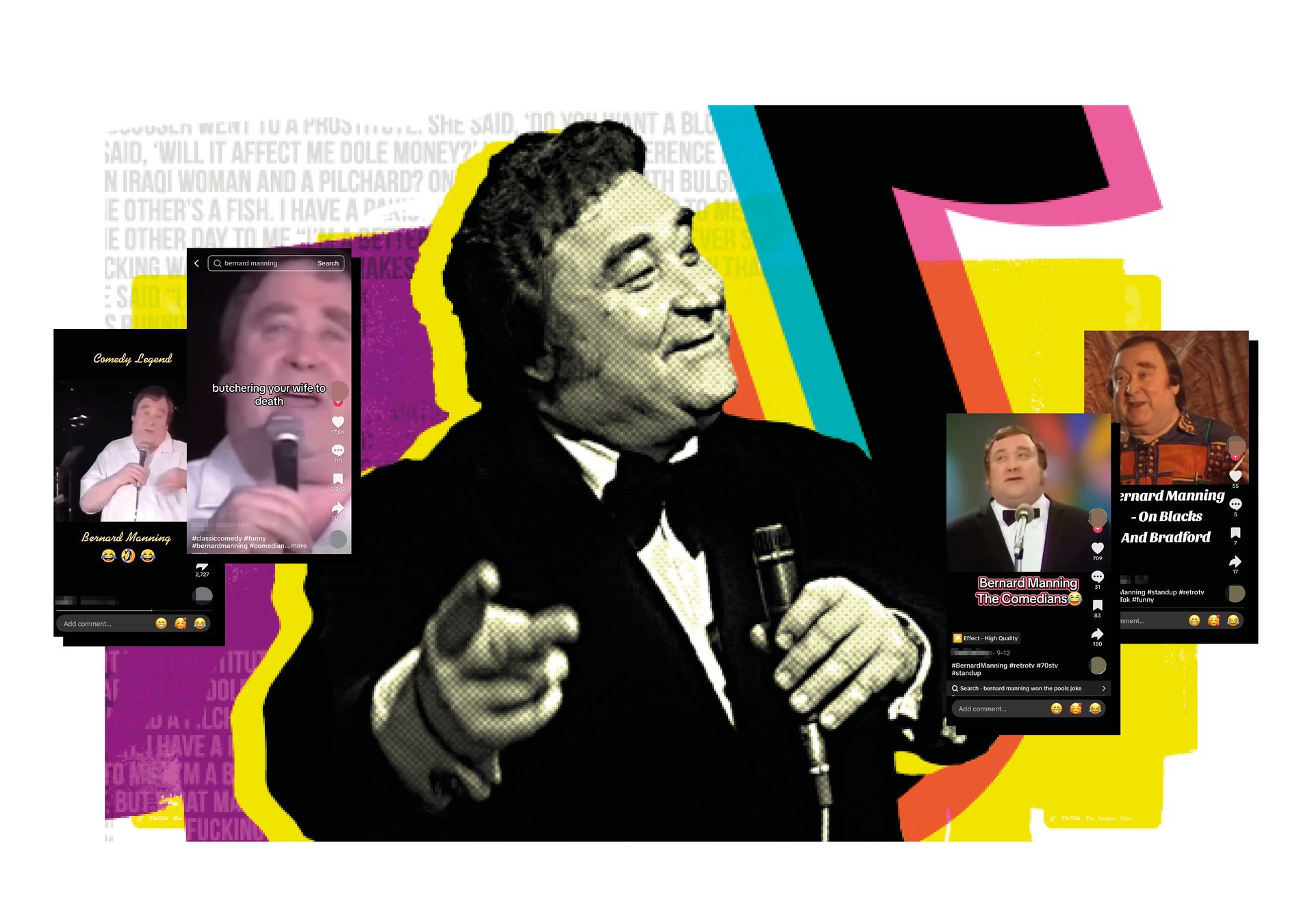 Bernard Manning rides again: how TikTok and Instagram are promoting  racist “jokes” to teens