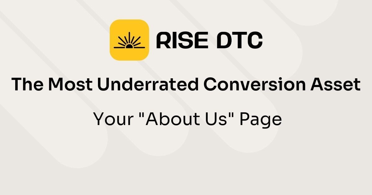 The Most Underrated Conversion Asset: Your "About Us" Page