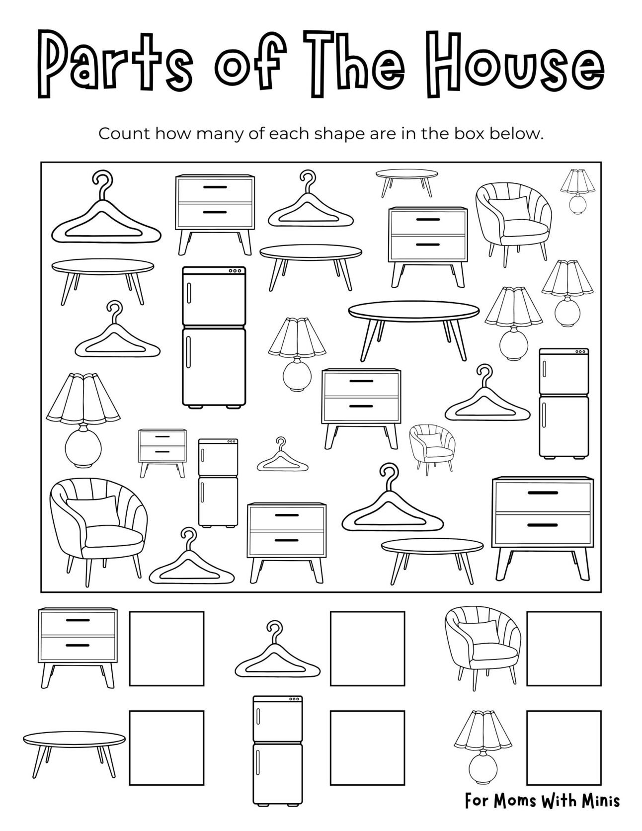 Parts of The House Search and Find