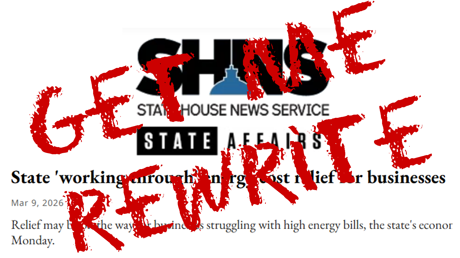 State House News Service: Not so subtle protection of the establishment
