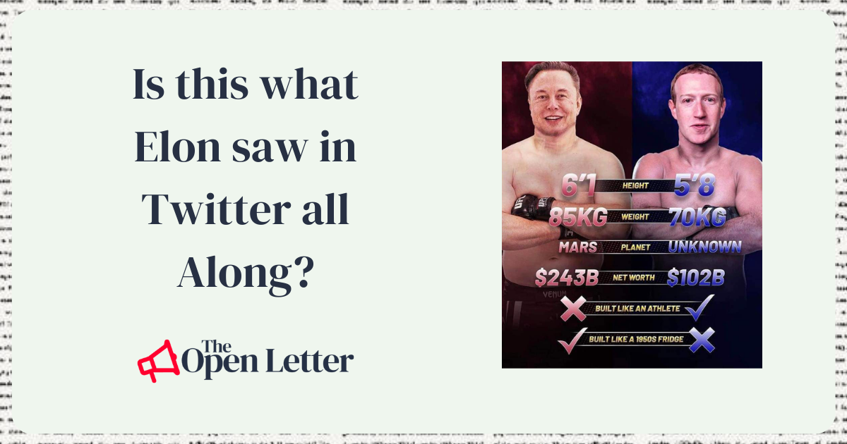 🥊 The Gloves Come Off in Zuck v Musk...