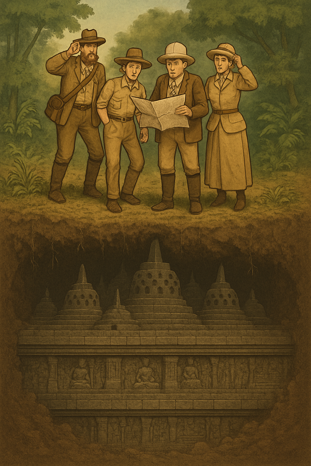 Indonesia's lost-and-found temple