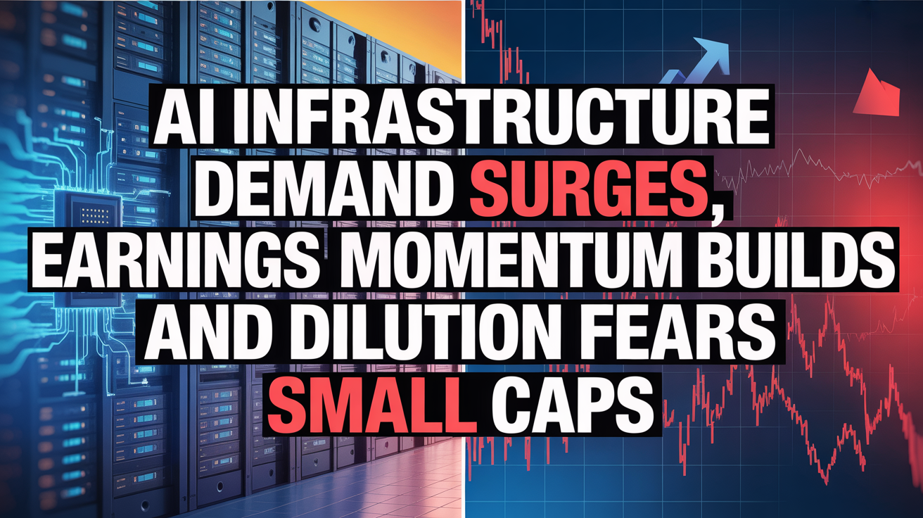 AI Infrastructure Demand Surges, Earnings Momentum Builds, and Dilution Fears Slam Small Caps