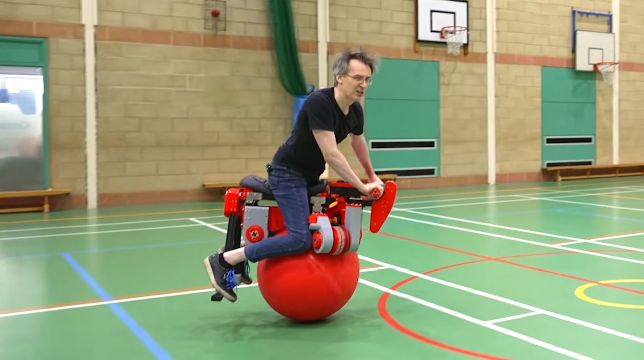An Omnidirectional Bike That Can Move in Any Direction on a Single Ball