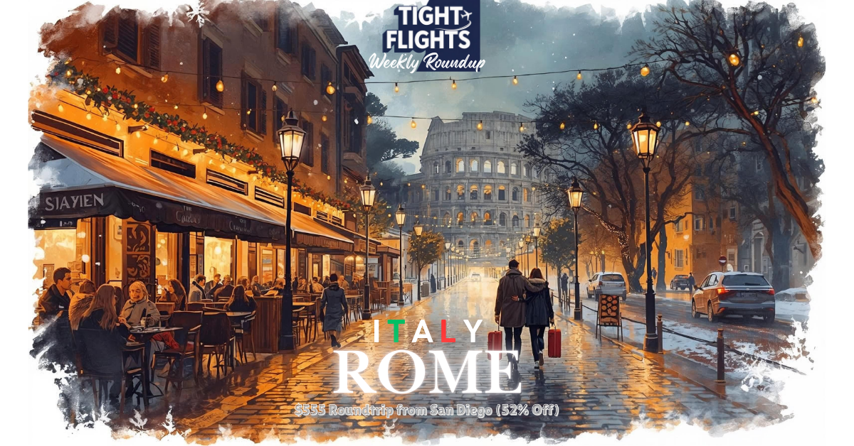 Run to Roma: $555 Roundtrip from San Diego (52% Off) 🇮🇹 