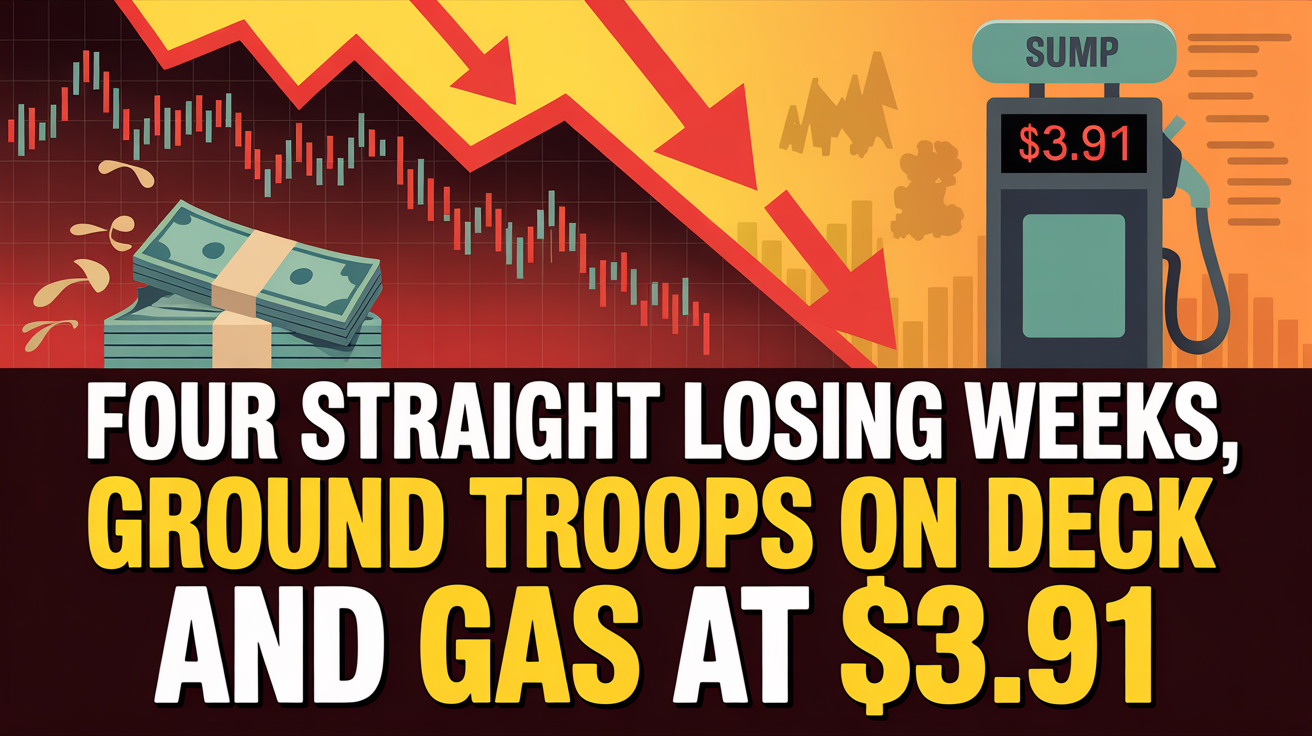 Four Straight Losing Weeks, Ground Troops on Deck, and Gas at $3.91