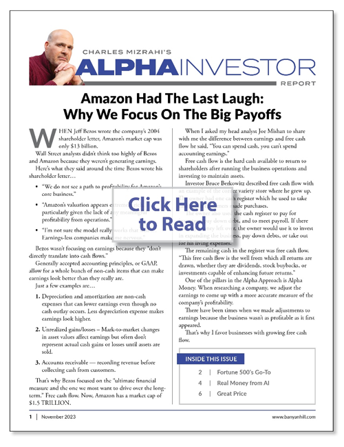 Amazon Had The Last Laugh: Why We Focus On The Big Payoffs