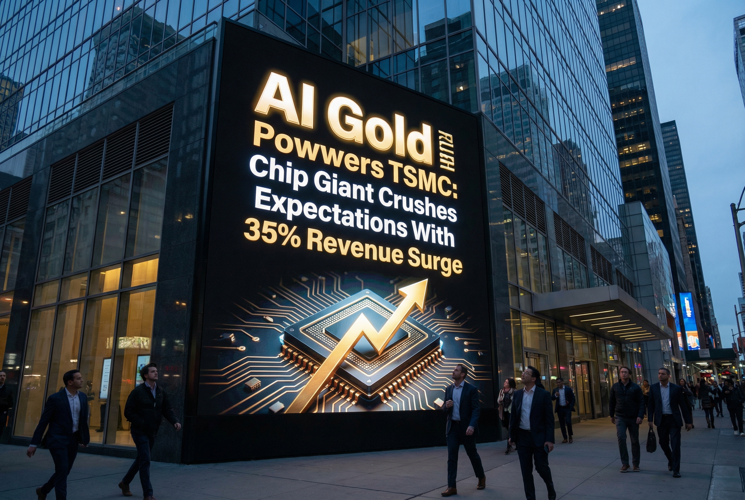 🚀 AI Gold Rush Powers TSMC: Chip Giant Crushes Expectations With 35% Revenue Surge