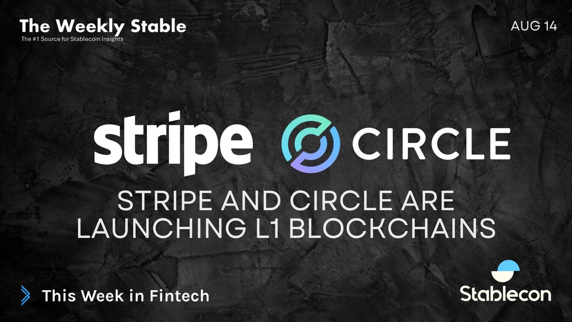 Stripe and Circle Are Launching L1 Blockchains (TWS 8/14)