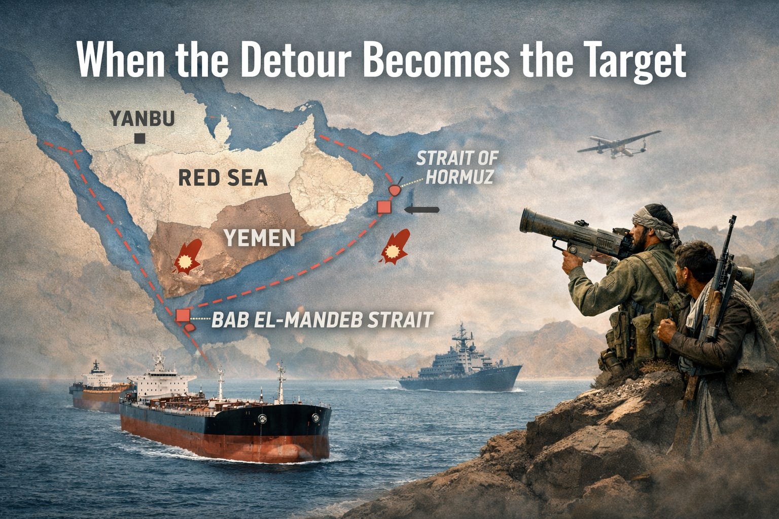 When the Detour Becomes the Target: Oil Markets and the Red Sea Risk