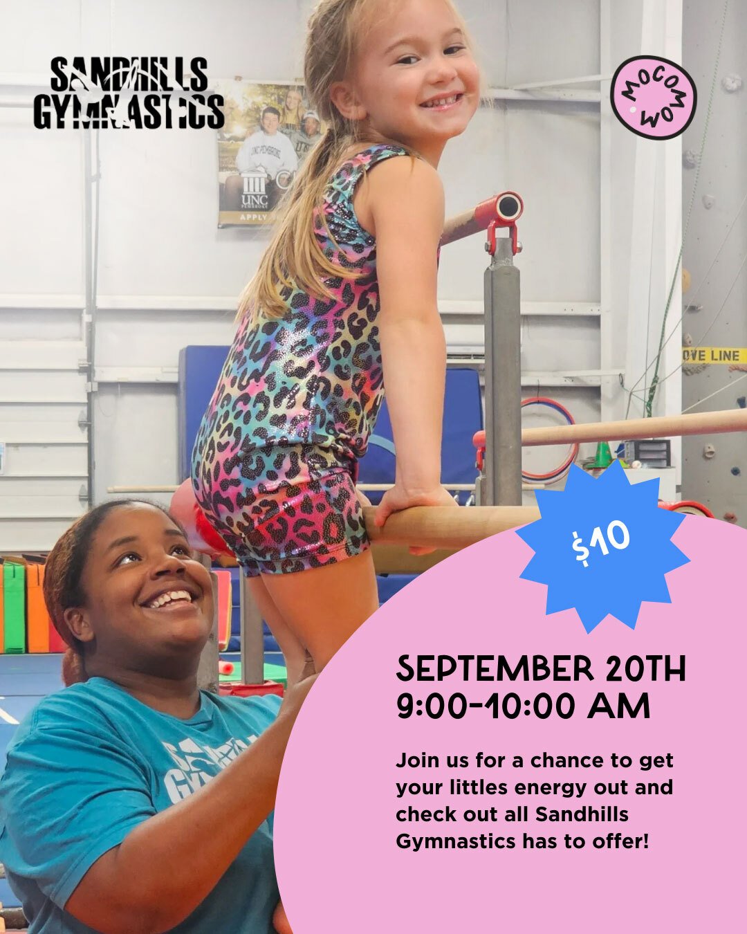 🤸🏽 MoCo Mom + Sandhills Gymnastics 