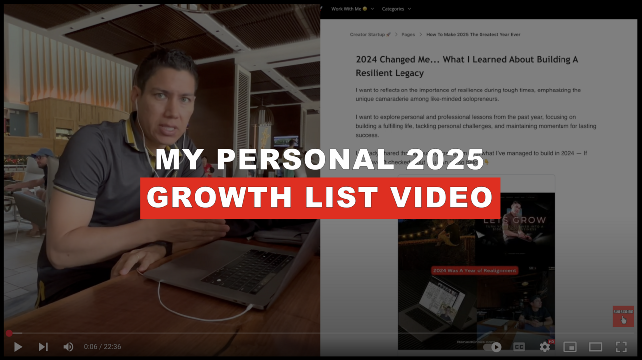 My Personal Growth List For 2025 (Plus Lessons Of 2024)