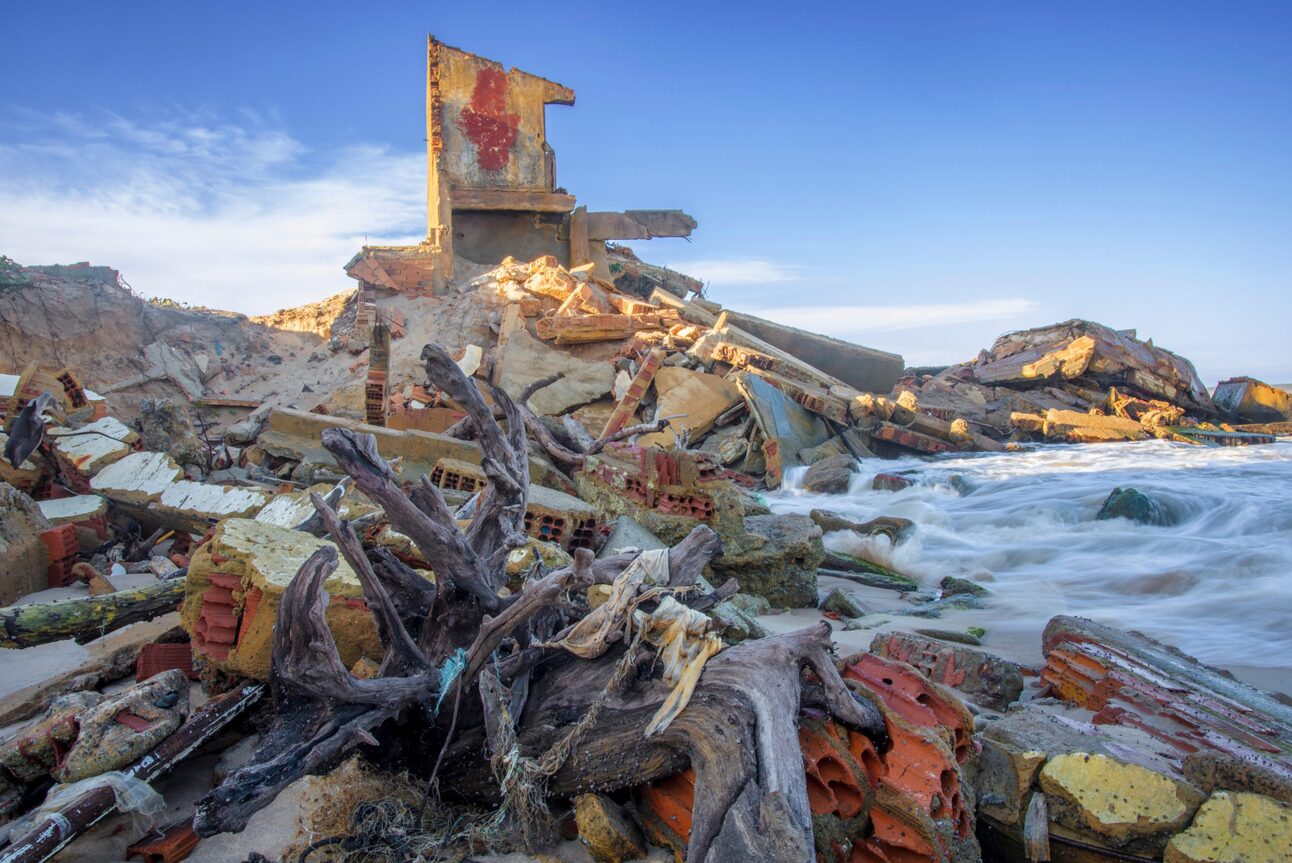 A Brazilian beach paradise is being swallowed up by the ocean