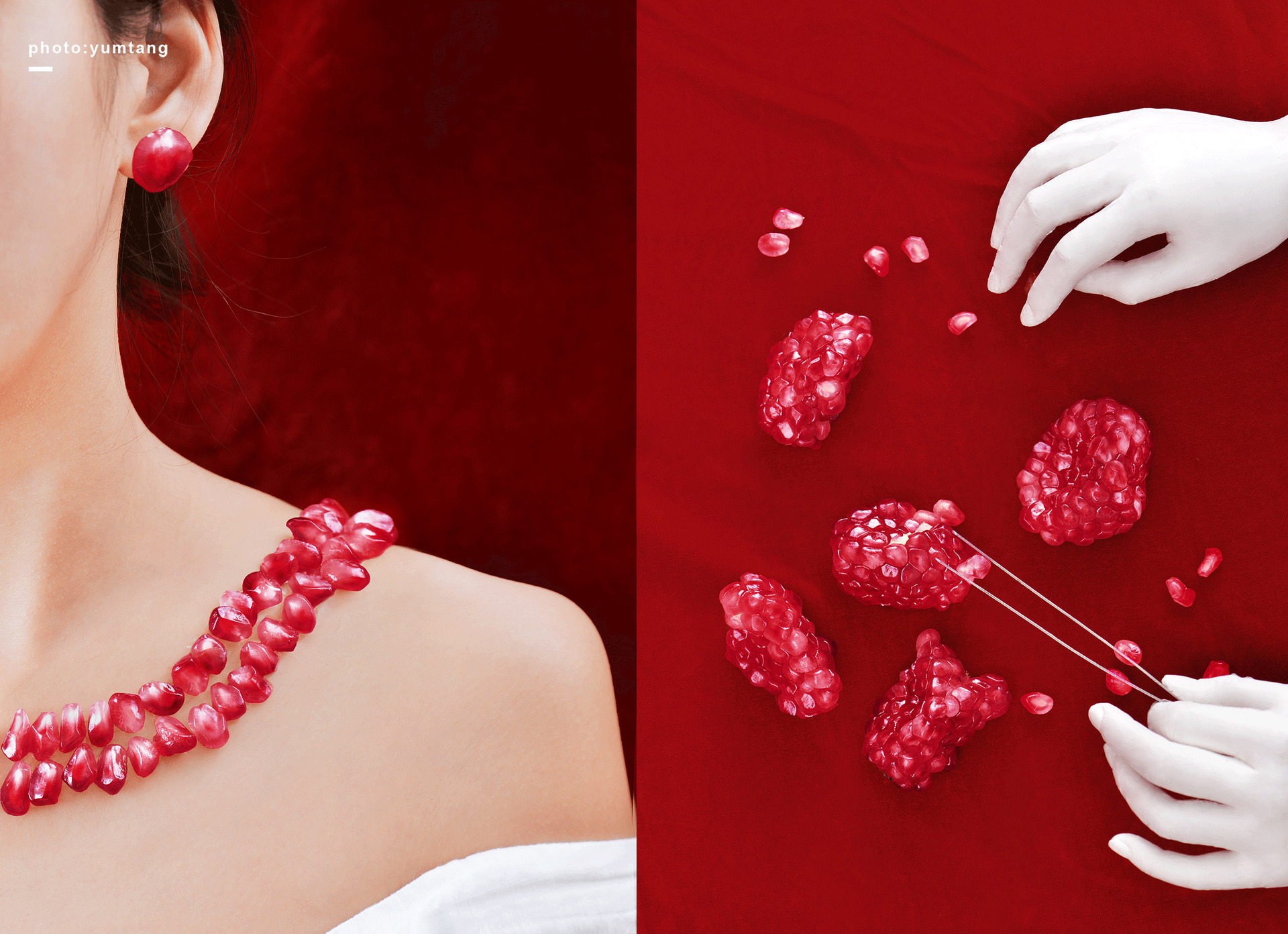 Pomegranate as Jewelry