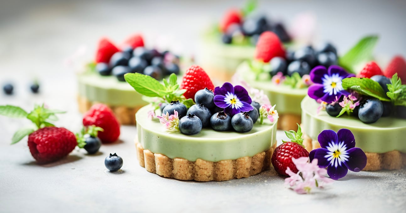 Matcha Green Tea Mousse Tarts