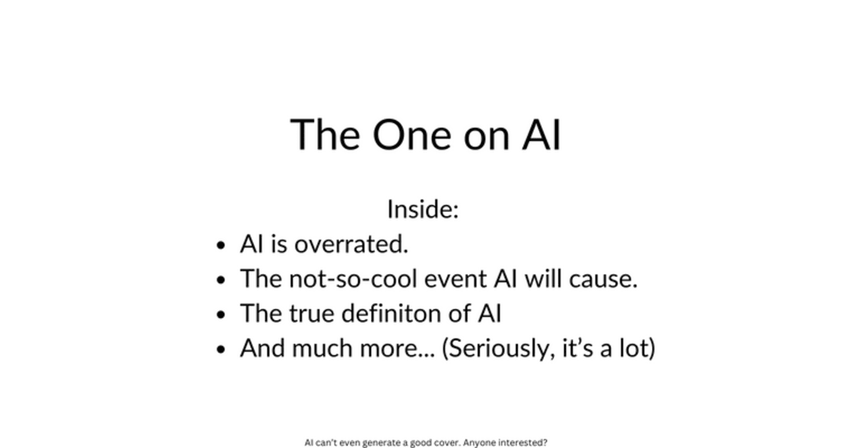 AI IS HERE TO REPLACE ARTISTS (Not Really, lol)