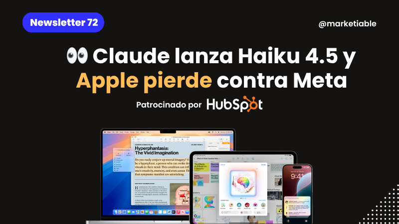 Claude lanza Haiku 4.5 y Apple pierde contra Meta