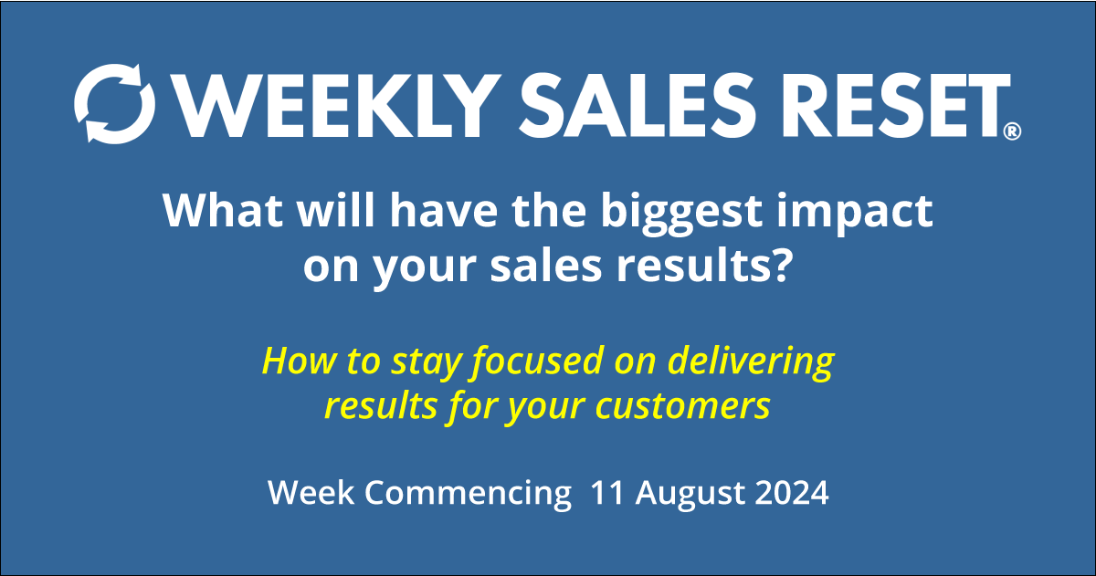 What will have the biggest impact on your sales results?