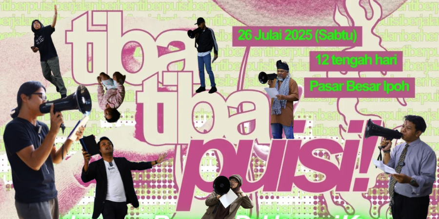 Tiba-tiba, Puisi di Ruang Awam