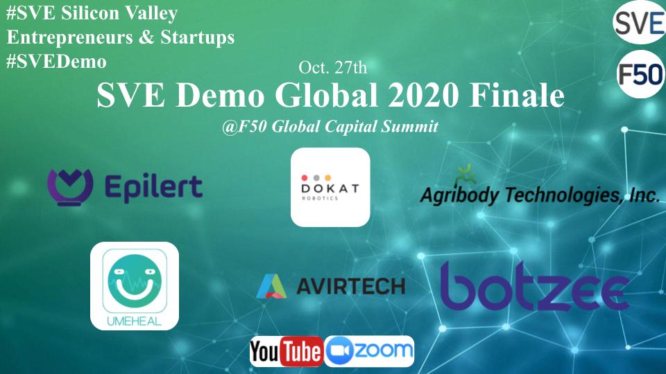 Agribody, Dokat, AvirTech, Pumpkin Organics Won SVE Demo Global 2020 @ F50 Global Capital Summit 2020