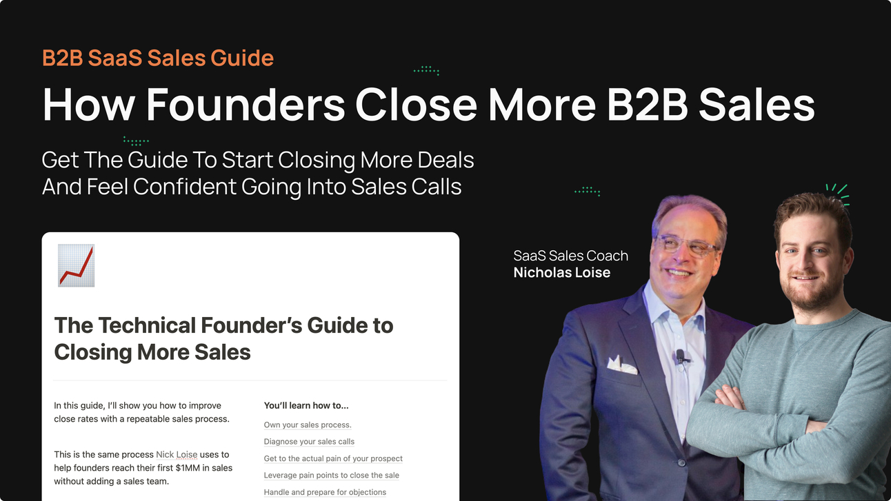 The Technical Founder's Guide to Closing More Sales