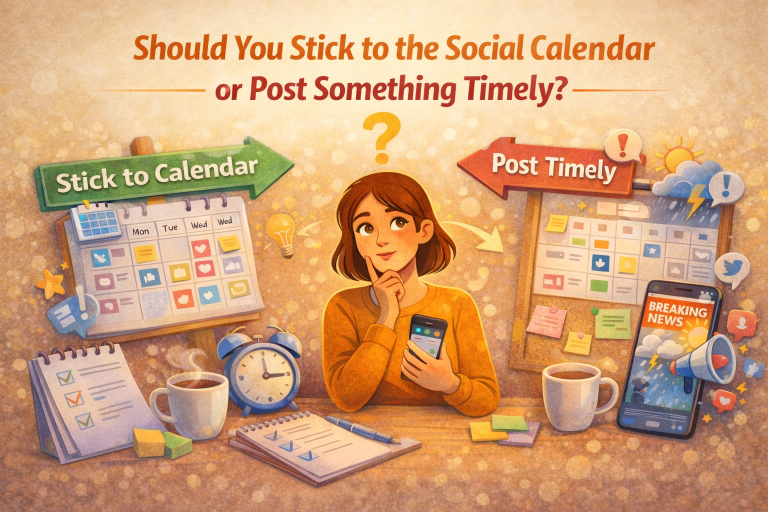 Stick to a Social Calendar or Go Timely?