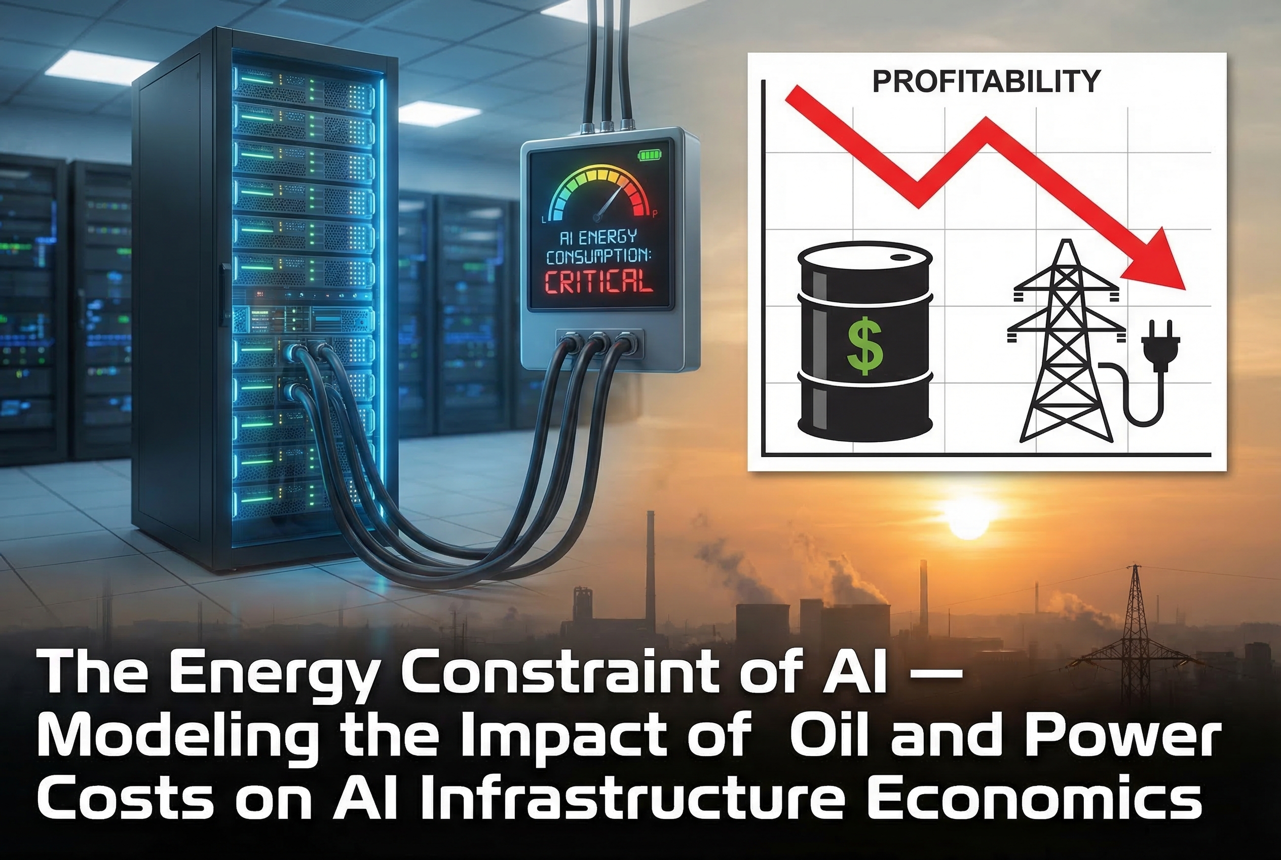 The Energy Constraint of AI — Modeling the Impact of Oil and Power Costs on AI Infrastructure Economics