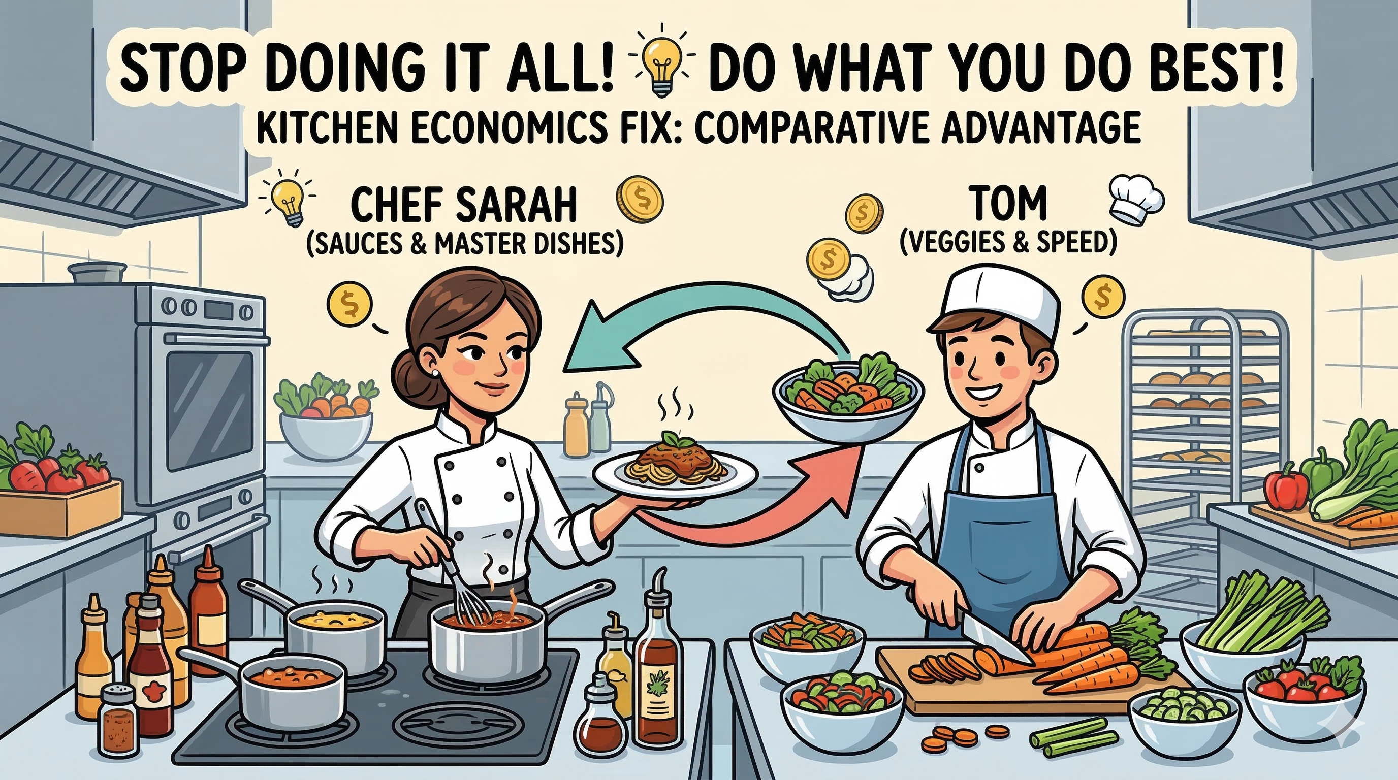 Why You Shouldn't Do It All: Comparative Advantage Explained 🧑‍🍳